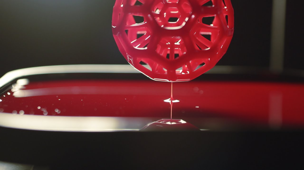 Carbon's CLIP technology uses digital light processing to create 3D objects. Image via Carbon.
